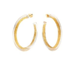 Alison Lou Medium Gold Jelly Hoops